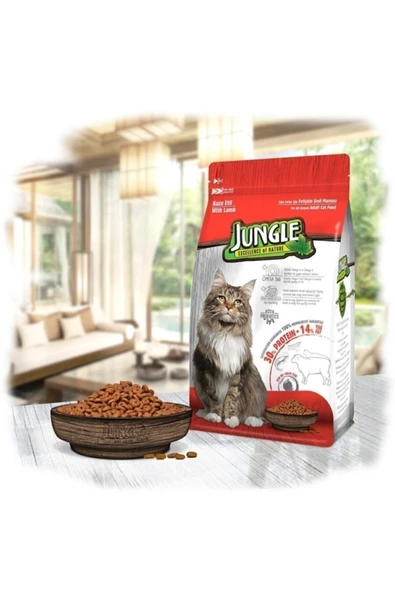 Jungle Kuzu Etli Yetişkin Kedi Maması 500 Gr. 2024