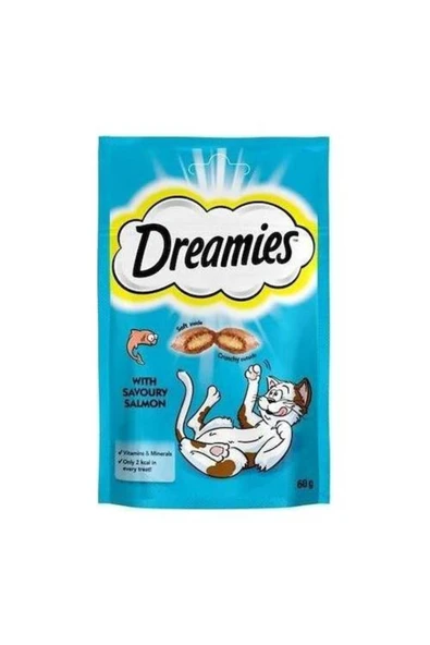 Dreamies Somon Balıklı Kedi Ödülü 60 gr