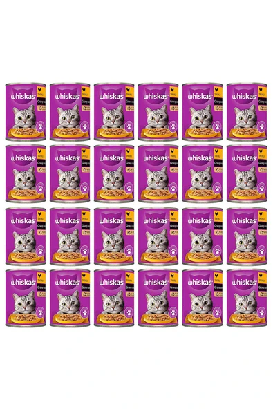 Whiskas Tavuklu Konserve Kedi Maması 400 gr 24x - 2