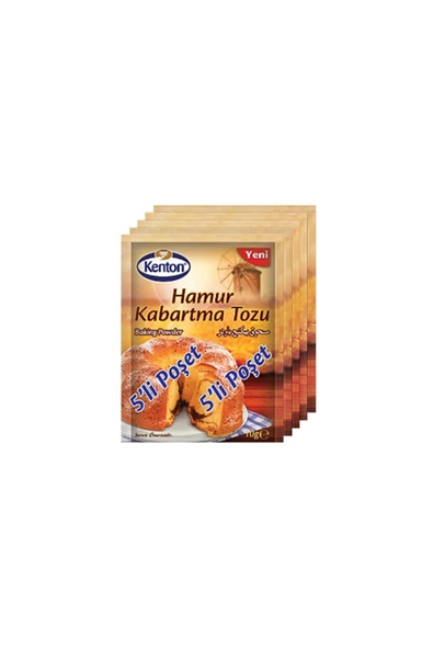 Kenton Hamur Kabartma Tozu 5li Paket 10 gr
