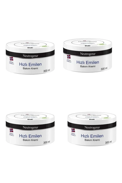 Neutrogena Norveç Formülü Hizli Emilen Bakim Kremi 300 ml X 4 - 1
