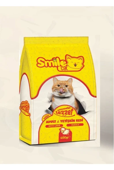 SMILE Kuzu Etli Yetişkin Kedi Maması 400 gr