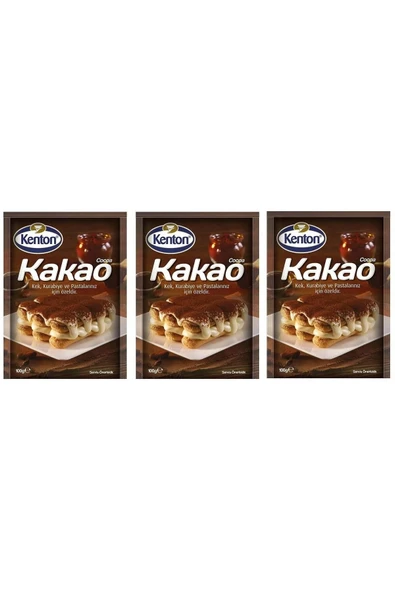 Kenton Kakao 100 Gram*3 Paket (TOPLAM 300 GRAM KAKAO) - Resim 2
