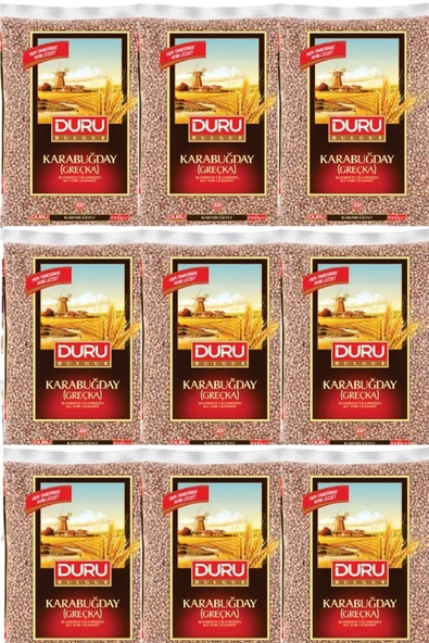 Duru Karabuğday ( Greçka ) 1 Kg X 9 Adet ürün görseli