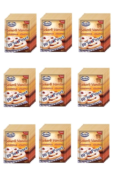 Kenton Şekerli Vanilin 10 Lu 25 Gr X 9 Adet