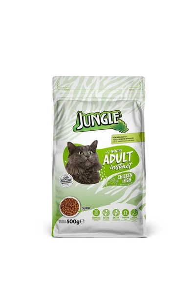 Jungle Tavuk-balık Yetişkin Kedi M. 500 gr 1 Adet