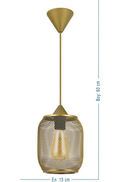 MODERN METAL AVİZE TEKLİ SARKIT / E27 - 2