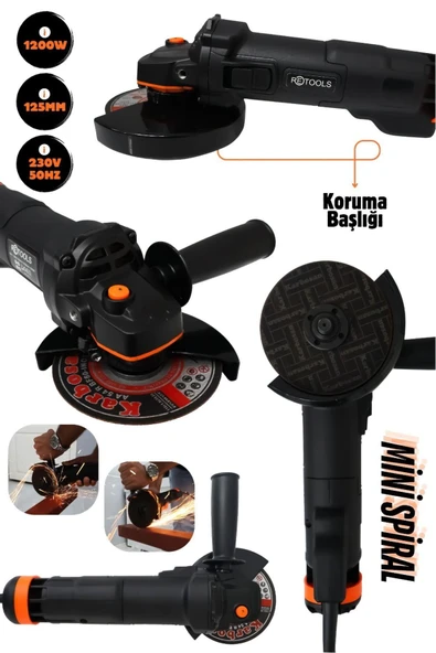 125MM SPİRAL METAL ŞANZUMAN BAKIR SARGILI AVUÇ İÇİ TAŞLAMA DEMİR METAL KESME MAKİNESİ