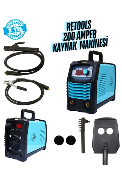 RETOOLS 200 AMPER ÇANTA KAYNAK MAKİNESİ MAVİ