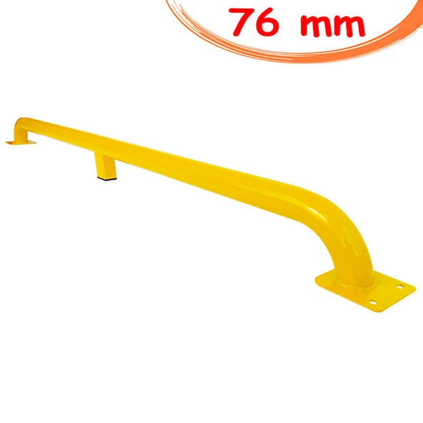 Otopark Stoperleri Araç Stoperi Otopark Stoperi Teker Dayama Bariyeri 3 Ayaklı 195cm Ø76mm 3mm
