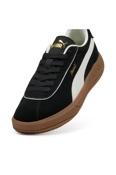 Puma Club Klassika SD 400718 02 Kadın Sneaker Ayakkabı Siyah Beyaz 36-40