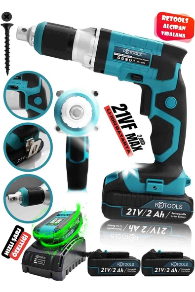 ŞARJLI ALÇIPAN VİDALAMA MAVİ