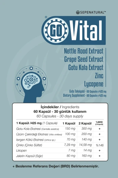 GOVİTAL 60 KAPSÜL X 425 MG - 3