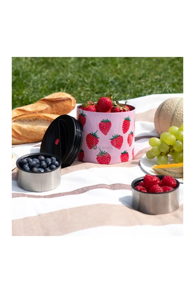Les Artistes Paris Isı Yalıtımlı Çelik Yemek Termosu 700ml Split Black  Siyah 700 ML - 4
