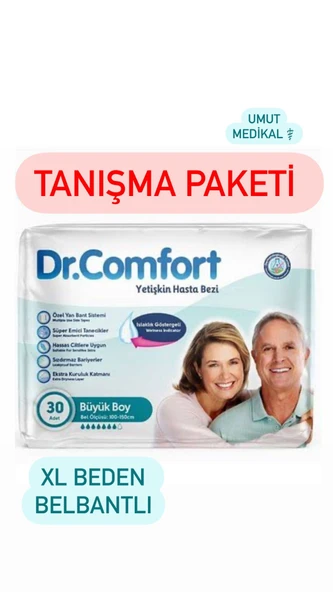 Dr.Comfort Belbantlı Ekstra Büyük Boy XL 30'lu Hasta Bezi