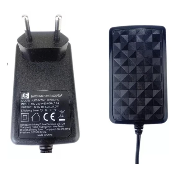12V 2A Modem ve Arduino Uyumlu Plastik Kasa Priz Tipi Adaptör UES24WV-120200SPA - 4