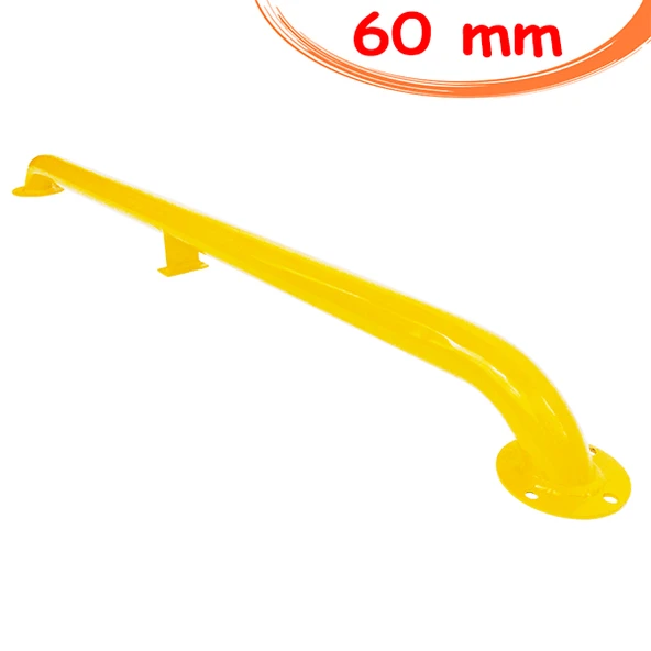 Metal Araç Stoperi Otopark Ayırıcı Araç Stoperi Yaslama Demiri Bariyeri 3 Ayaklı 195cm Ø60mm 2mm