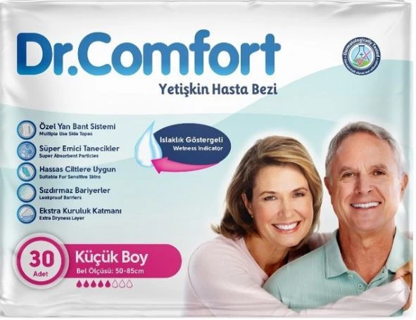 Dr.Comfort Belbantlı Küçük Boy S 30'lu Hasta Bezi ürün görseli