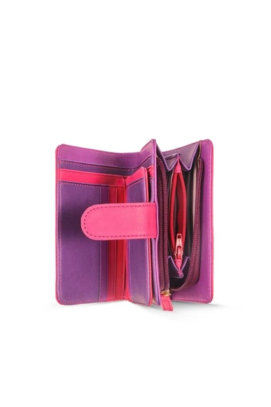 Case Look Kadın Pembe Renkli Çıtçıtlı Cüzdan Paris 01 - 10
