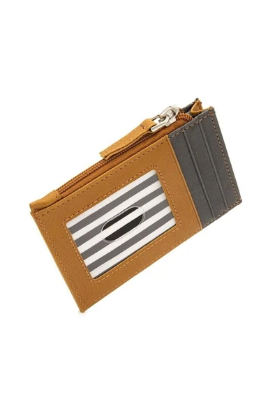 Case Look Erkek  Taba Fermuarlı Cüzdan Alex 03 - Resim 4