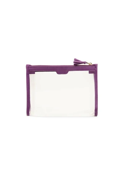 Case Look Kadın Mor Detaylı Şeffaf Clutch Tina 05 - 6