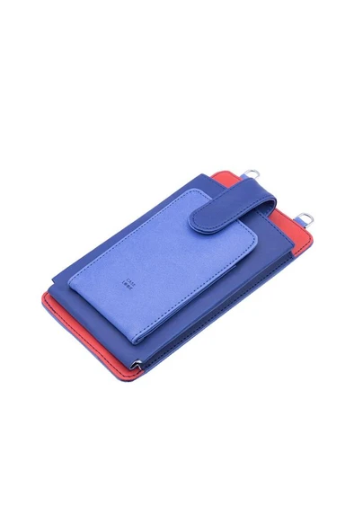 Case Look Kadın Boyun Askılı Telefonluk Nora Mavi 01 - Resim 9