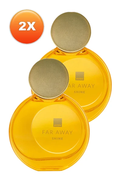 AVON Far Away Shine Kadın Parfüm Edp 50 Ml. İkili Set - Resim 2