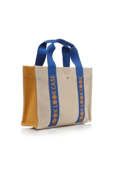 Case Look Kadın Kanvas Bej-Hardal Omuz Çantası Edna 01 - Resim 2