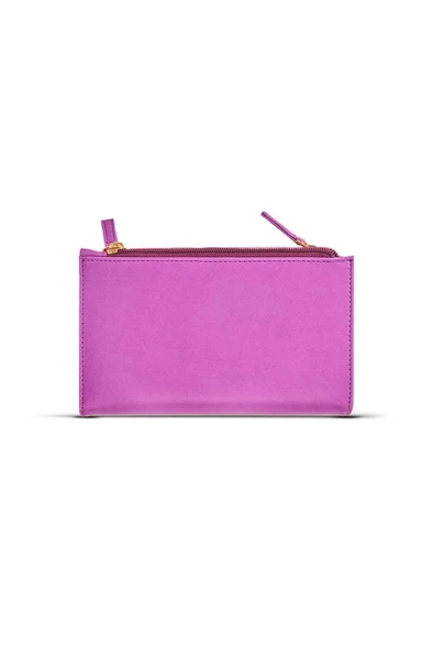 Case Look Kadın Mor Cep Telefon Bölmeli Cüzdan Sasha 02 - Resim 3