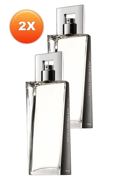 AVON Attraction Erkek Parfüm Edt 75 Ml. İkili Set - 2