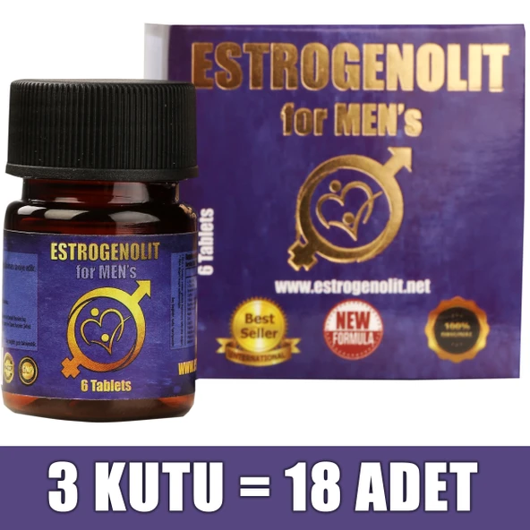 Erkekler Için Gıda Takviyesi (3 Kutu - 18 Adet)