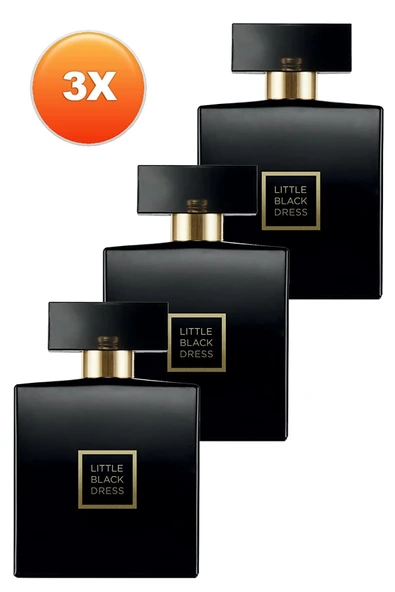 AVON Little Black Dress Kadın Parfüm Edp 50 Ml. Üçlü Set - Resim 2
