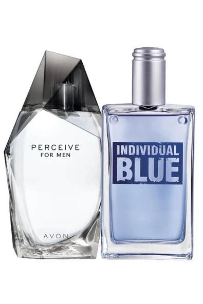AVON Perceive Erkek Parfüm 100 Ml. ve Individual Blue Erkek Parfüm 75 Ml. İkili Paket ürün görseli 1