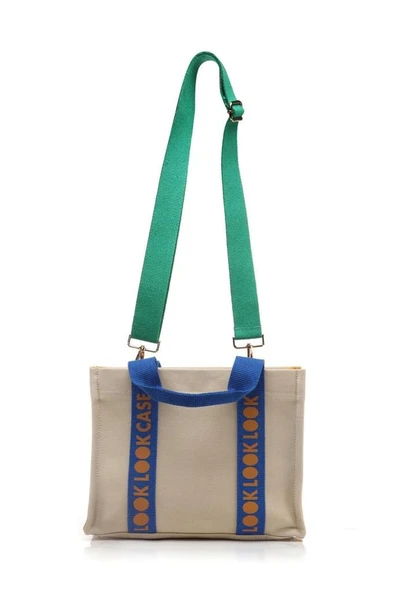 Case Look Kadın Kanvas Bej-Hardal Omuz Çantası Edna 01 - Resim 6