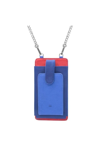 Case Look Kadın Boyun Askılı Telefonluk Nora Mavi 01 - Resim 6