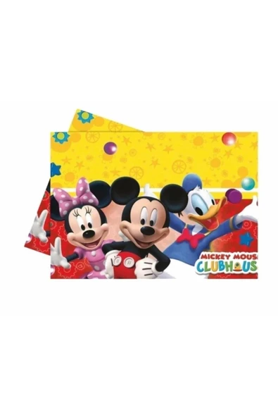 PARTİ DURAĞI Mickey Mouse Temalı Masa Örtüsü