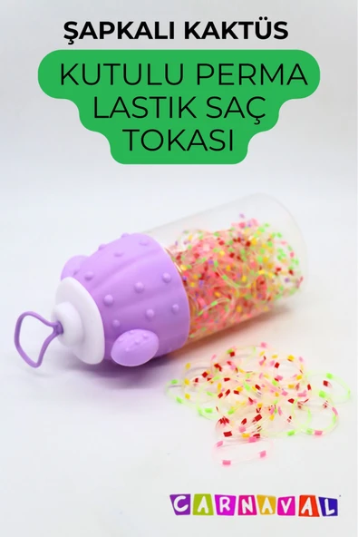 CARNAVAL Şapkalı Kaktüs Figürlü Perma Saç Lastiği - 3
