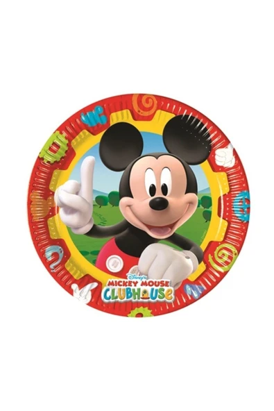 BALONEVİ Mickey Mouse Kağıt Tabak 8’li