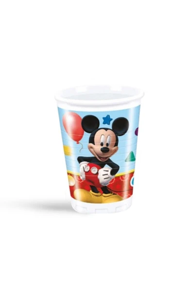 GÜNEŞAVM Playful Mickey Plastik Bardak 200ml 8li