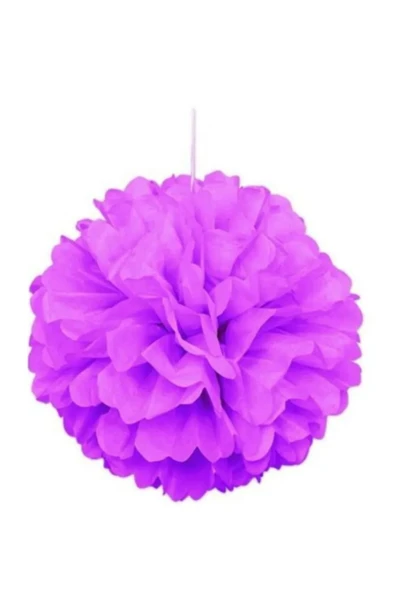 BALONEVİ Ponpon Süs Lila 40 cm - 2
