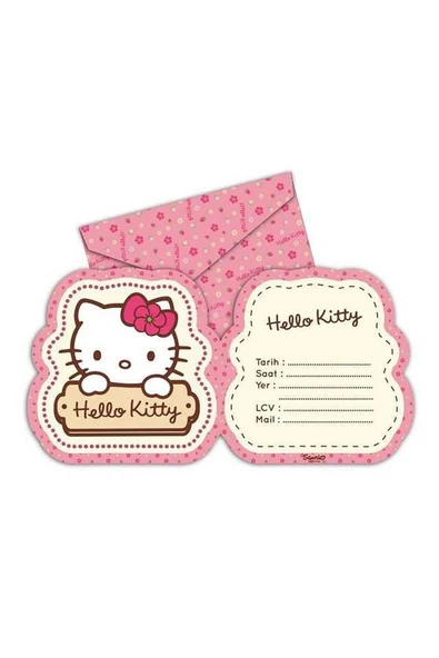 PARTY Davetiye Hello Kitty Pk:6-12