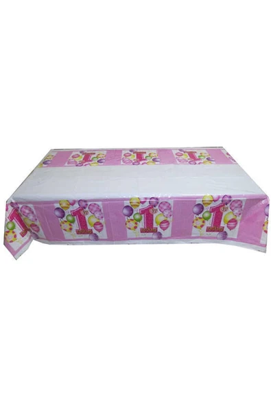 ACAR SÜS Masa Örtüsü 1 Yaş Pembe108x180cm Pk:1 Kl:150 - 3
