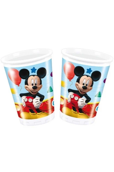 WHİTEAVM Bardak Mıckey Playful Plastik Pk:8