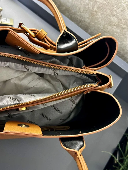 Armine Kartlık ve Bileklik Hediyeli El Ve Kol Çantası Omuz Çantası VS.BLKT.0133 - Resim 7