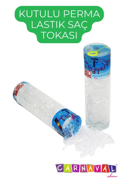 CARNAVAL Kutulu Perma Lastik Saç Tokası - 3