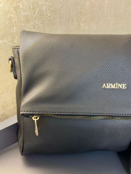 Armine Kartlık ve Bileklik Hediyeli El Ve Kol Çantası Omuz Çantası VS.BLKT.0130 - Resim 4