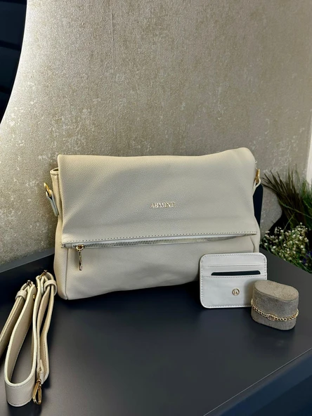 Armine Kartlık ve Bileklik Hediyeli El Ve Kol Çantası Omuz Çantası VS.BLKT.0128 - Resim 3