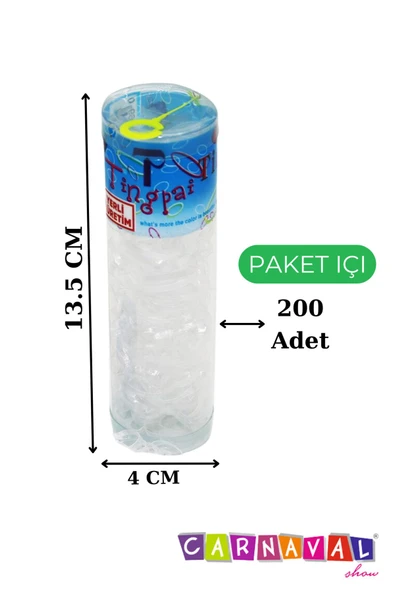 CARNAVAL Kutulu Perma Lastik Saç Tokası - 2