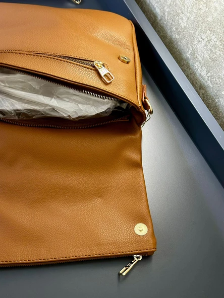 Armine Kartlık ve Bileklik Hediyeli El Ve Kol Çantası Omuz Çantası VS.BLKT.0129 - Resim 6