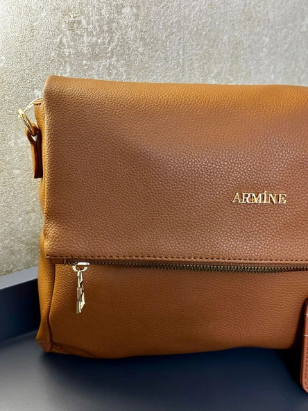 Armine Kartlık ve Bileklik Hediyeli El Ve Kol Çantası Omuz Çantası VS.BLKT.0129 - Resim 4